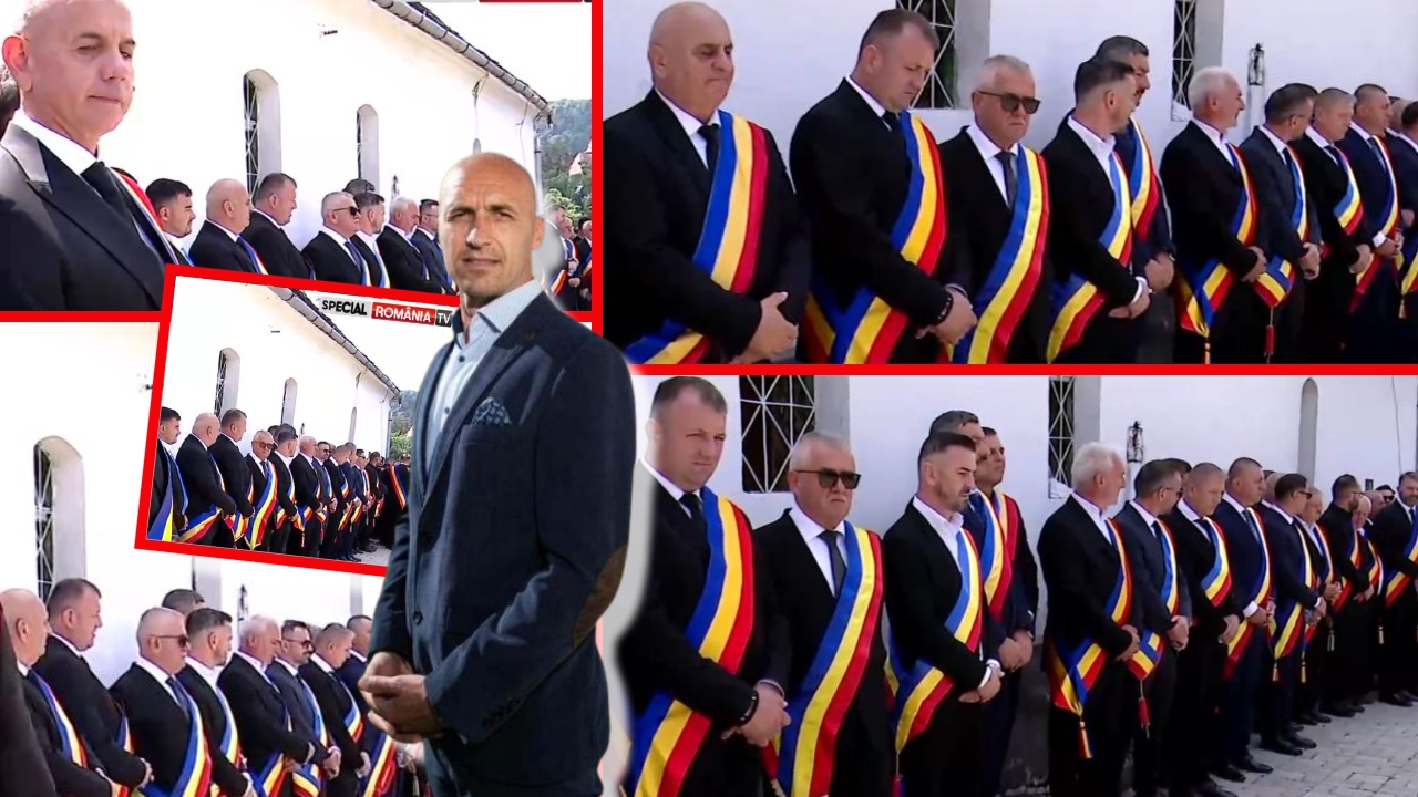 Exclusiv / Imagini impresionante de la înmormântarea lui Gabi Mureșan. Toți colegii lui primari au venit să-și ia adio / FOTO