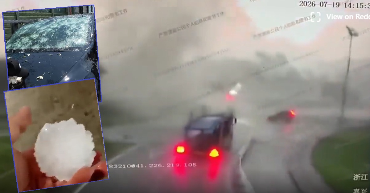 Vremea rea s-a dezlănțuit. Grindină cât mingea de tenis / Mașină luată pe sus de tornadă VIDEO