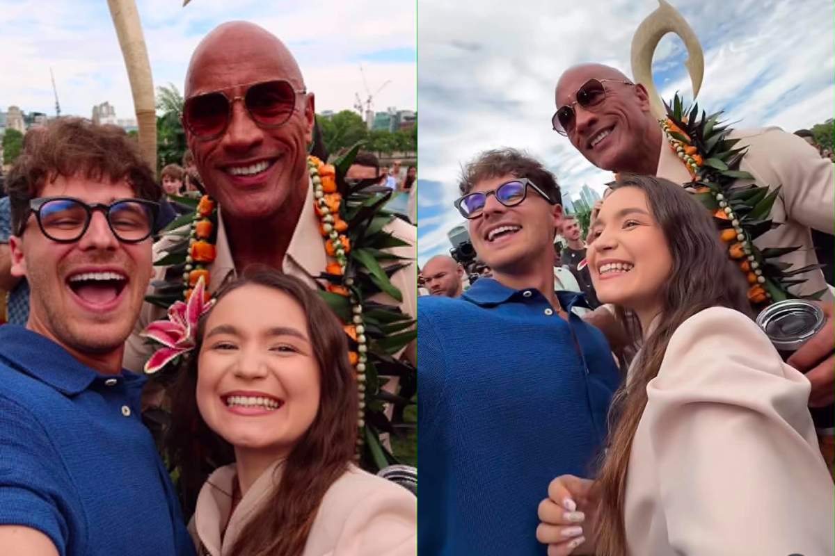 Doi influenceri români au stat de vorbă Dwayne Johnson. Ce sfat le-a dat celebrul actor înainte de nuntă
