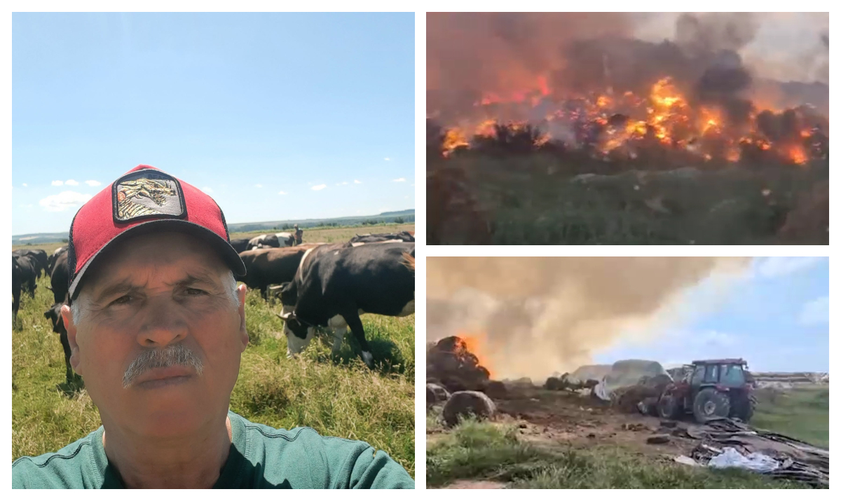 Incendiu puternic la ferma lui Ștefan Muscă, cel mai cunoscut fermier din România: ”A ars tot, nu a mai rămas nimic”