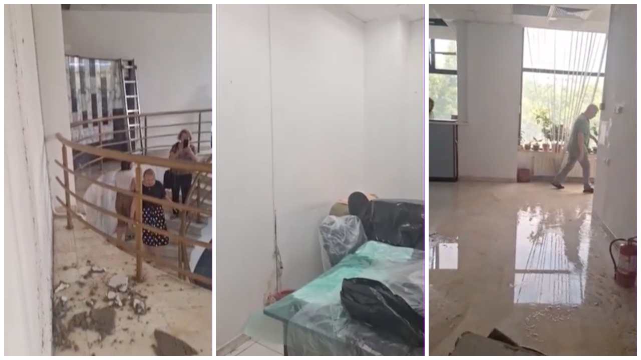 Sediul Trezoreriei Municipiului București a fost inundat în urma furtunii. Dosare, calculatoare și alte echipamente au fost afectate