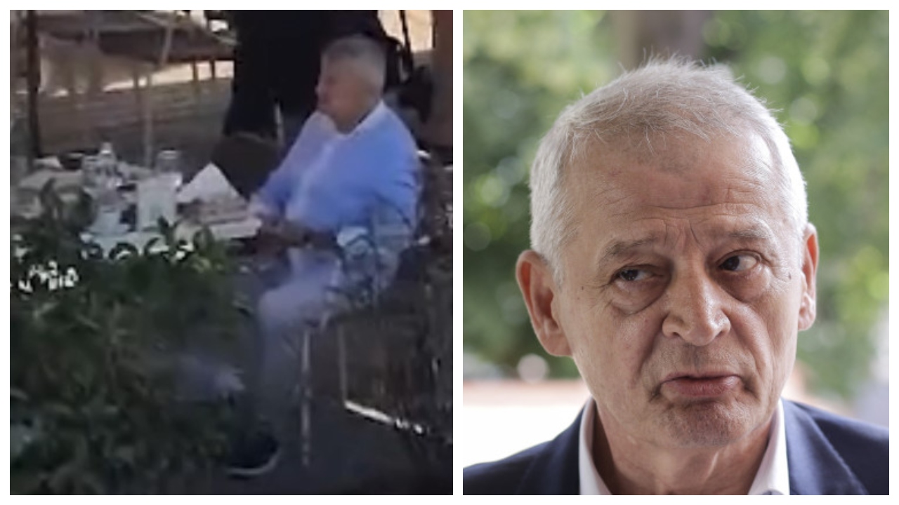 VIDEO Sorin Oprescu, relaxat la o terasă din Grecia, cu frapiera lângă el. Cine l-a filmat acolo și cum a reacționat fostul primar al Capitalei