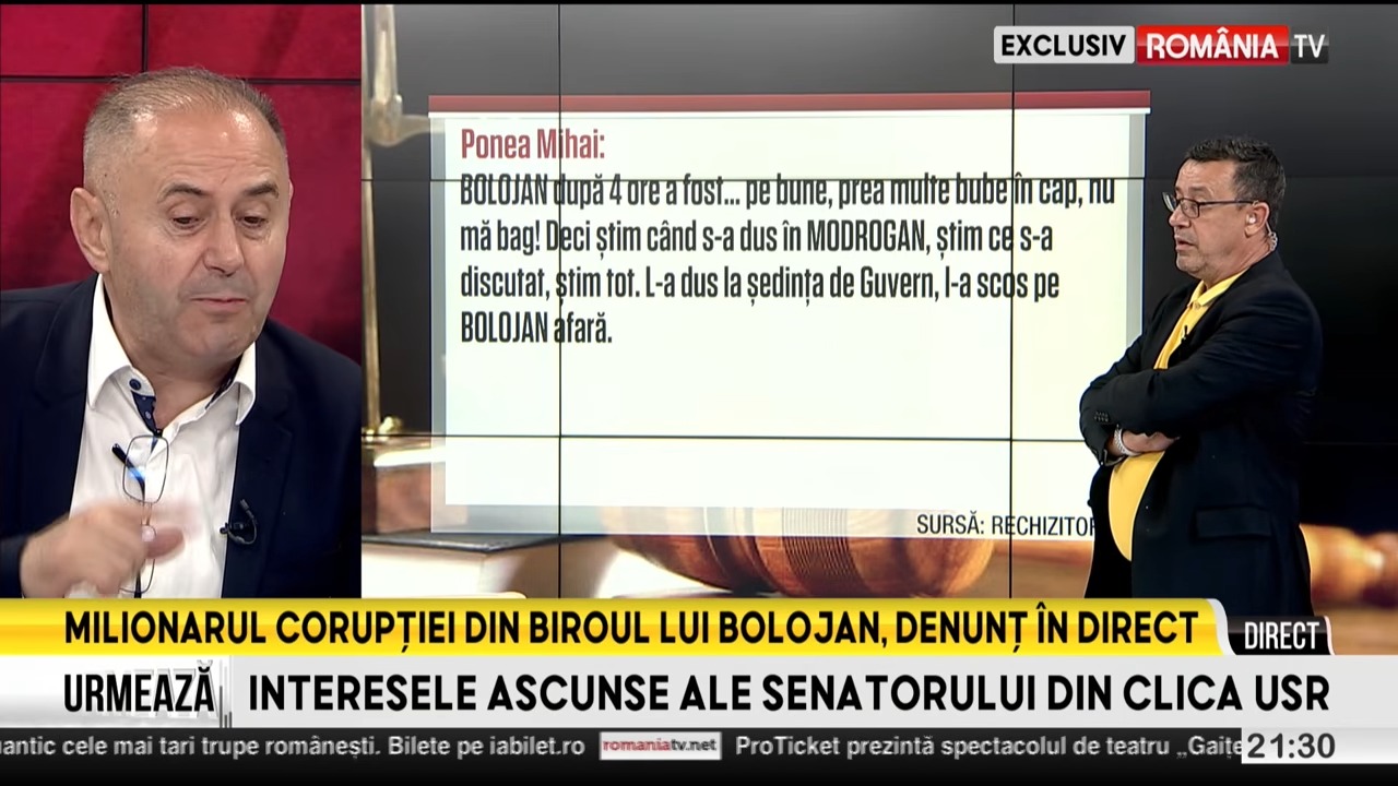 EXCLUSIV. Fănel Bogos s-a jurat în direct la Punctul Culminant că nu a dat şpagă: „Să nu am parte de nimic în viaţa, sa ajung cerșetor”