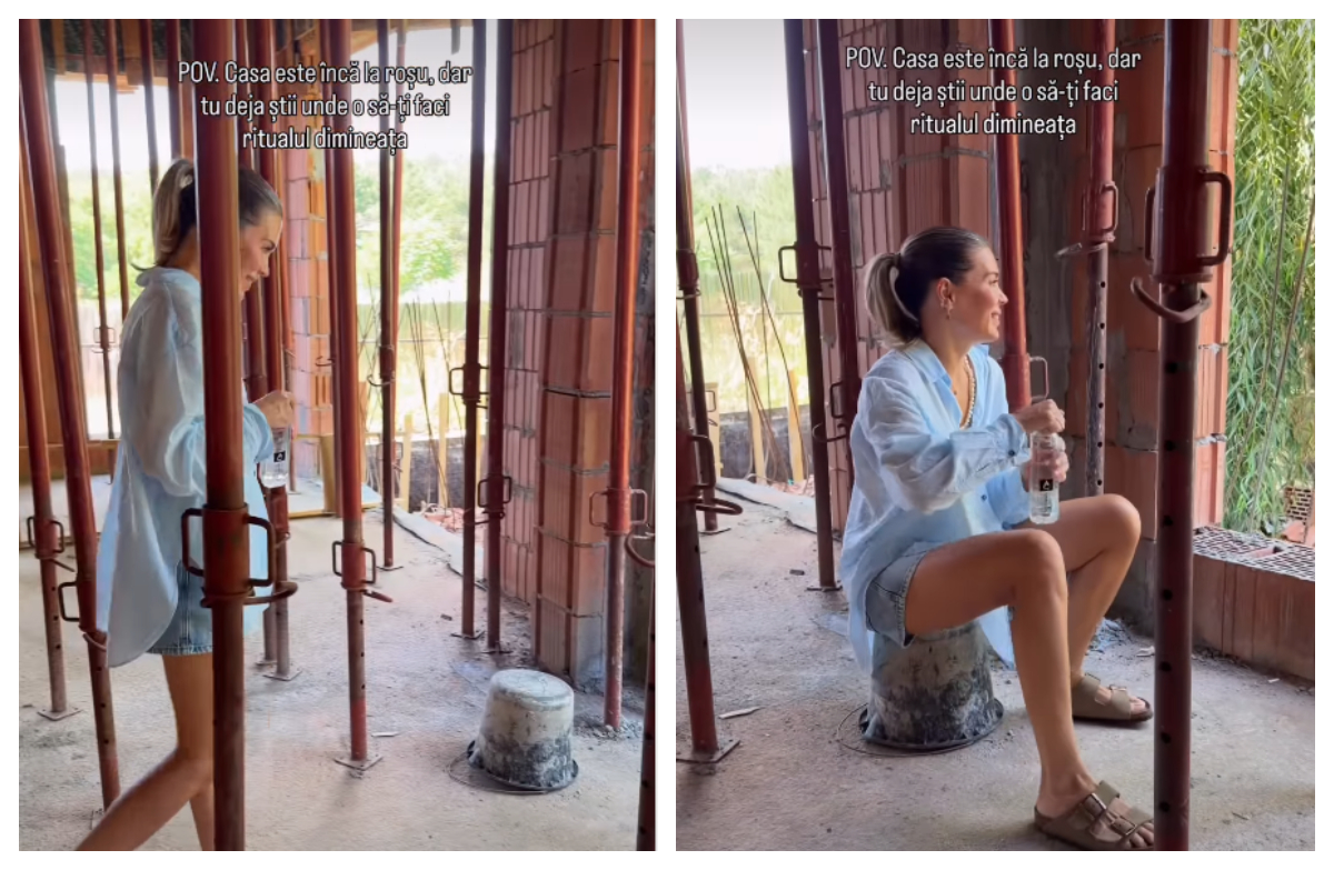 Cum arată „la roşu” casa pe care şi-o construiesc Smiley şi Gina Pistol VIDEO