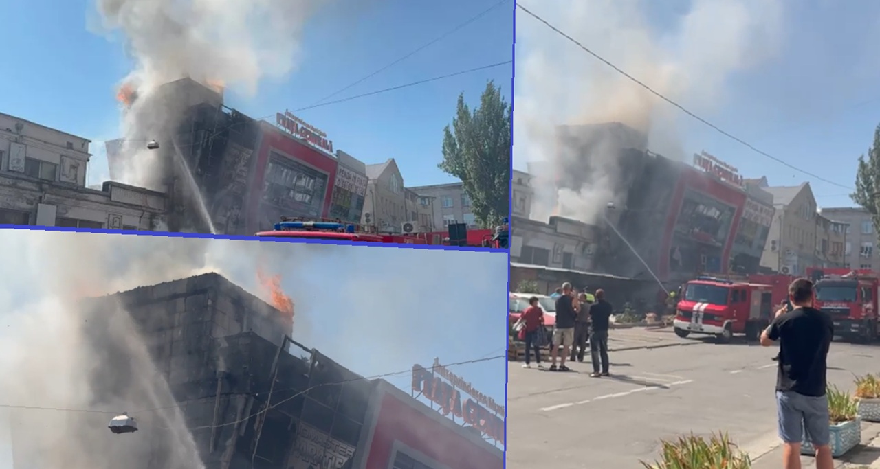 Incendiu puternic în centrul capitalei. Un nor de fum negru și dens a acoperit zona, pompierii intervin de urgență VIDEO