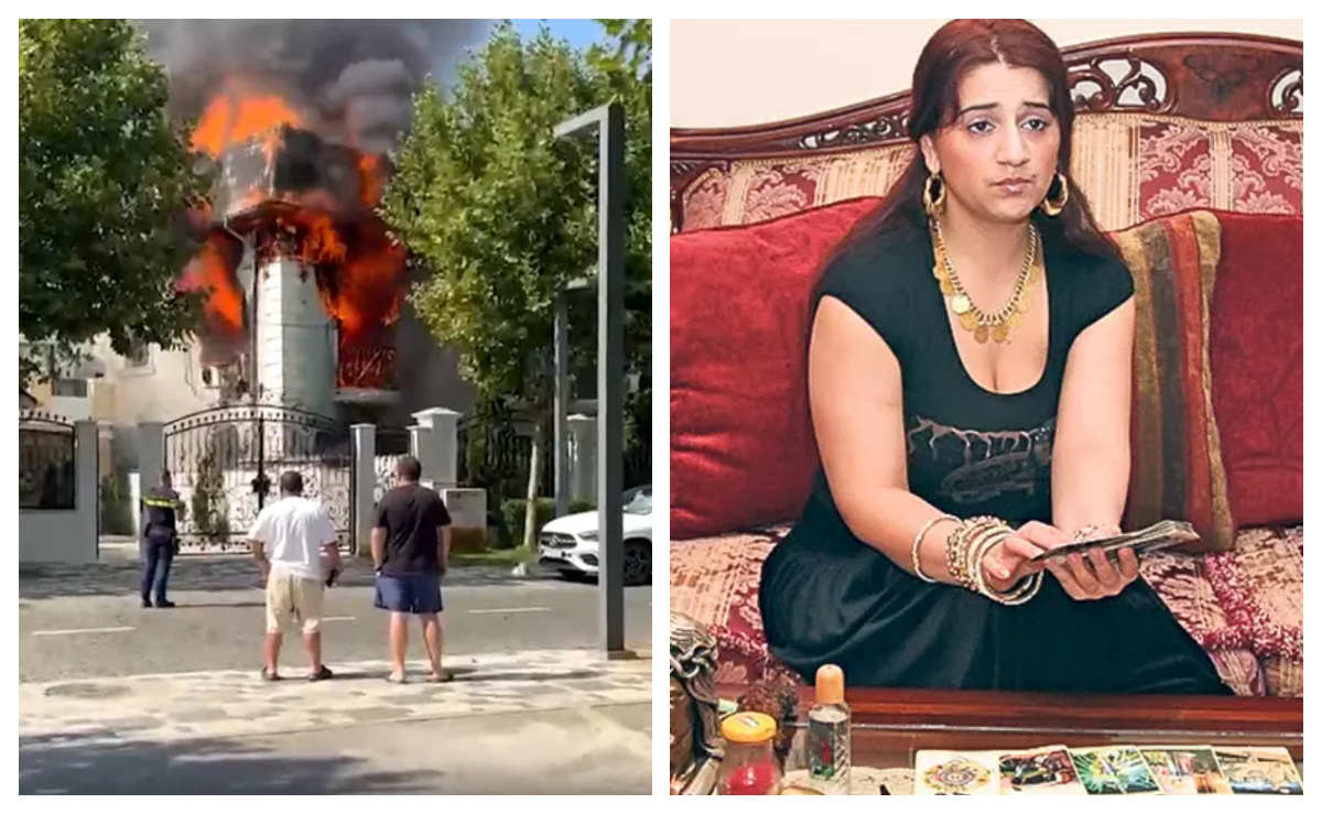 Palatul de sute de mii de euro al vrăjitoarei Vanessa s-a făcut scrum într-un incendiu de proporții. Copiii clarvăzătoarei ar fi încercat să stingă flăcările cu parfum