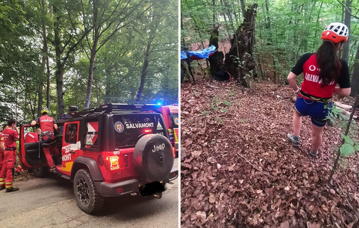 Motociclist mort după ce a căzut 30 de metri într-o râpă. Un pompier aflat întâmplător în zonă a intervenit imediat, fără să-l mai poată salva