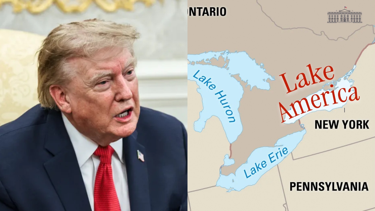 Donald Trump a semnat un ordin prin care a redenumit Lacul Ontario drept „Lacul America”: „Poate va trebui să schimbăm numele Atlanticului și/sau Pacificului. Poate le vom schimba”