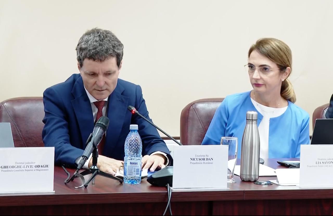 Președintele Nicușor Dan, alături de Lia Savonea la ședința CSM: „Imensa majoritate a magistraților din România sunt oameni corecți și responsabili”