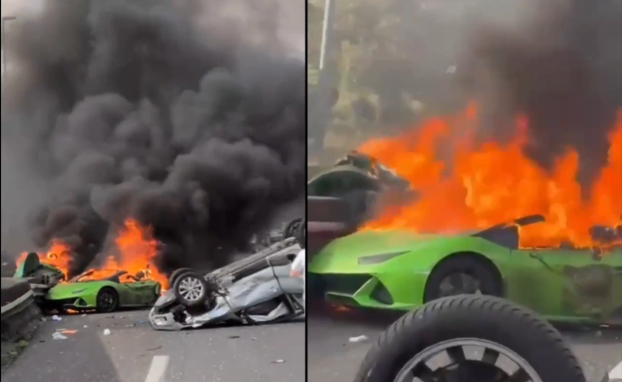 Accident teribil cu Lamborghini. Tată şi fiu au murit pe loc