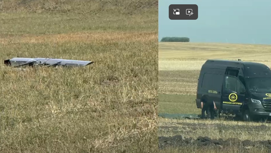 Dronă prăbușită în județul Vaslui. Autoritățile sunt în alertă