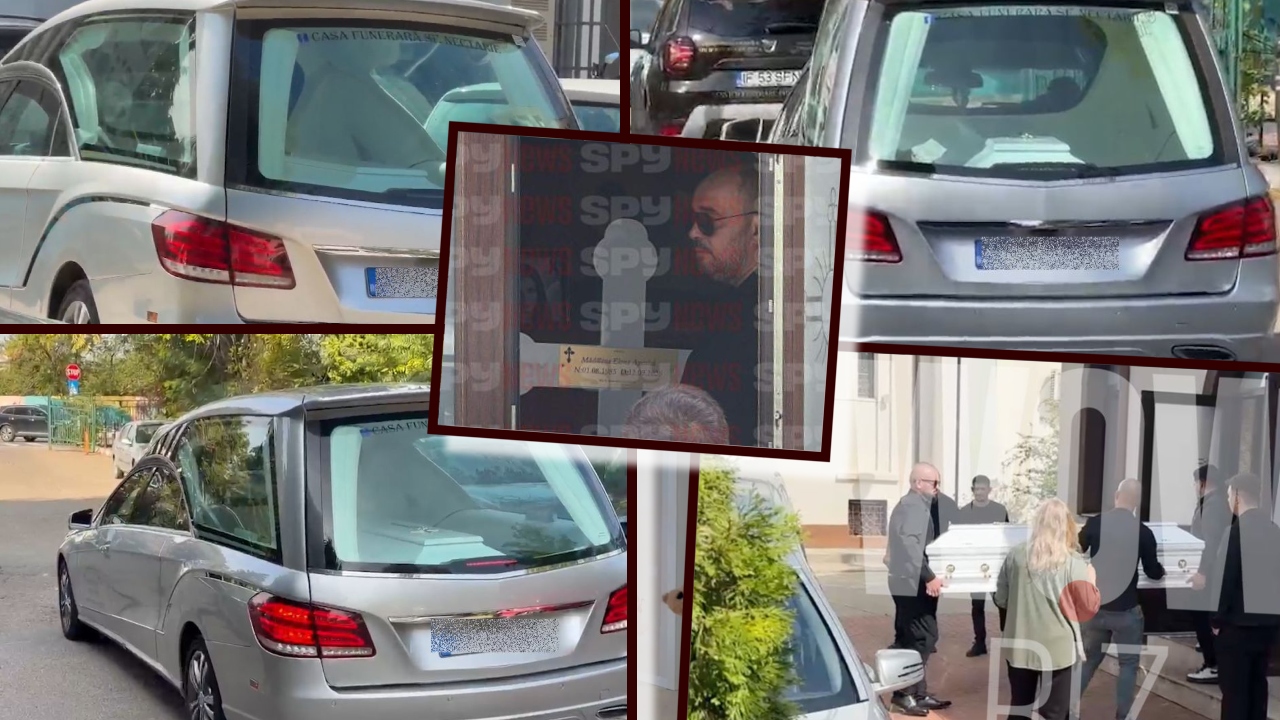 Trupul neînsuflețit al Mădălinei Apostol a fost ridicat de la INML și depus la capelă. Imagini emoționante cu sicriul iubitei lui Nick Rădoi