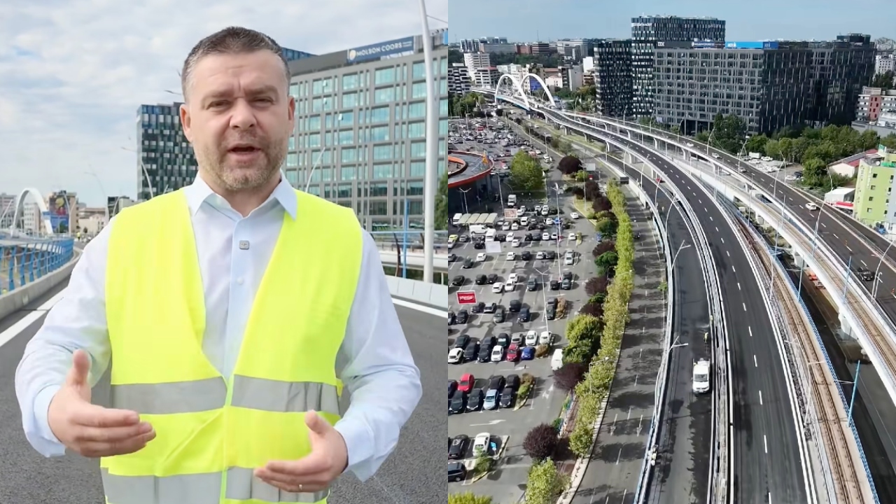 Podul Basarab se redeschide circulației. Ciprian Ciucu: „Restul lucrărilor de reparații vor continua pentru ca la începutul anului viitor să putem recepționa această lucrare” VIDEO
