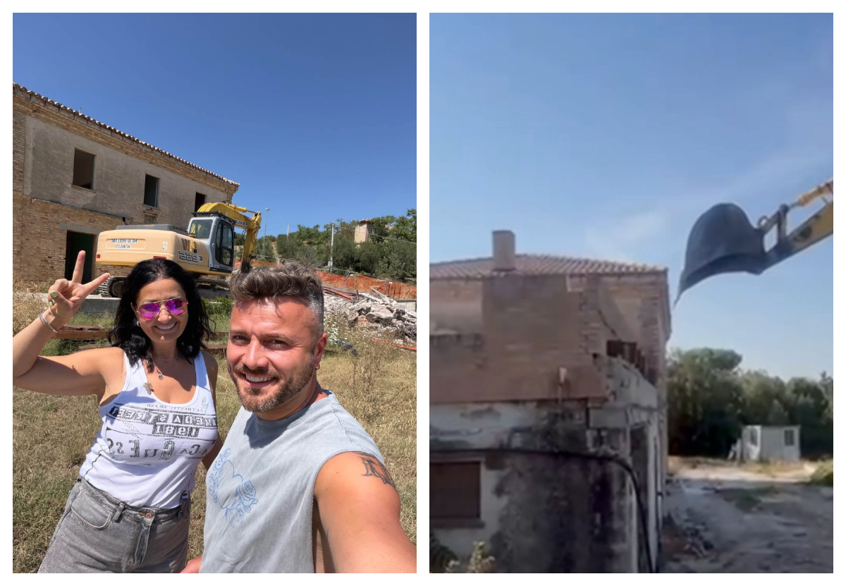 Tavi Clonda și Gabriela Cristea s-au apucat de demolat casa din Italia: ”Gabriela a avut mari emoții”