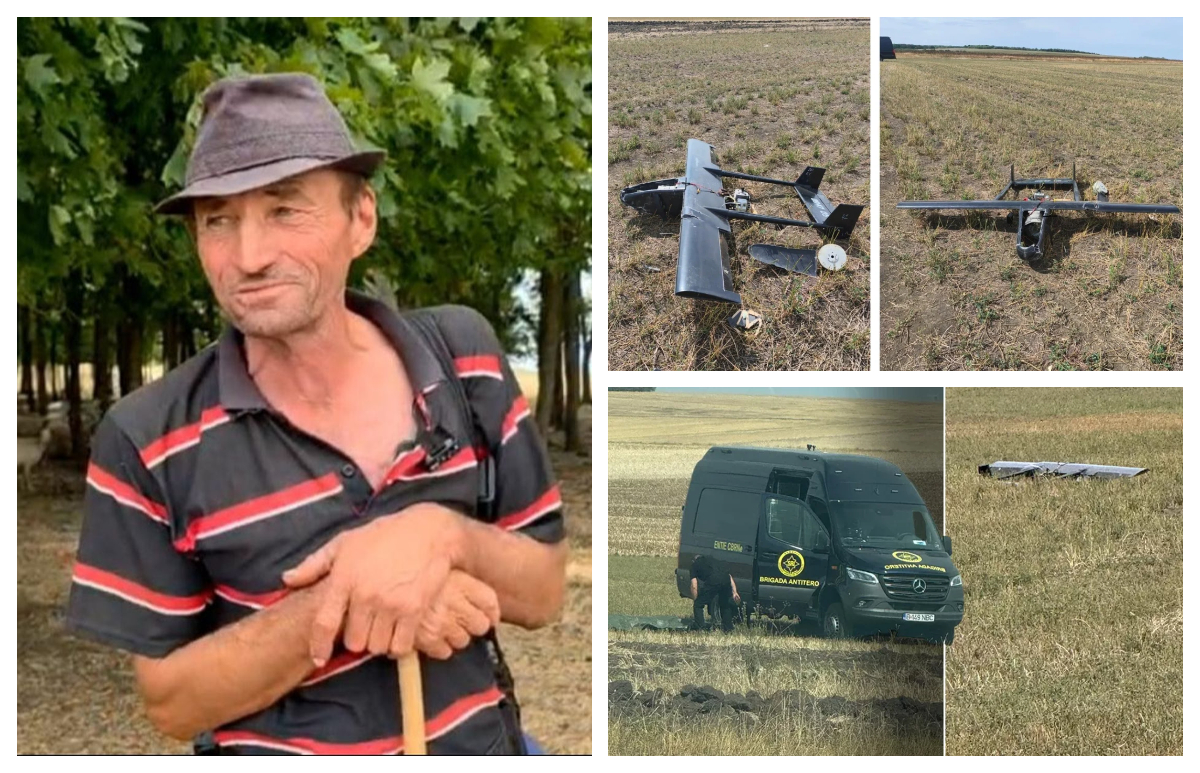 Ciobanul Marcel care a găsit drona cu explozibil în Vaslui: Dacă mai găsesc una și nu licărește, mă apropii. Acum știu de unde să-i scot firele