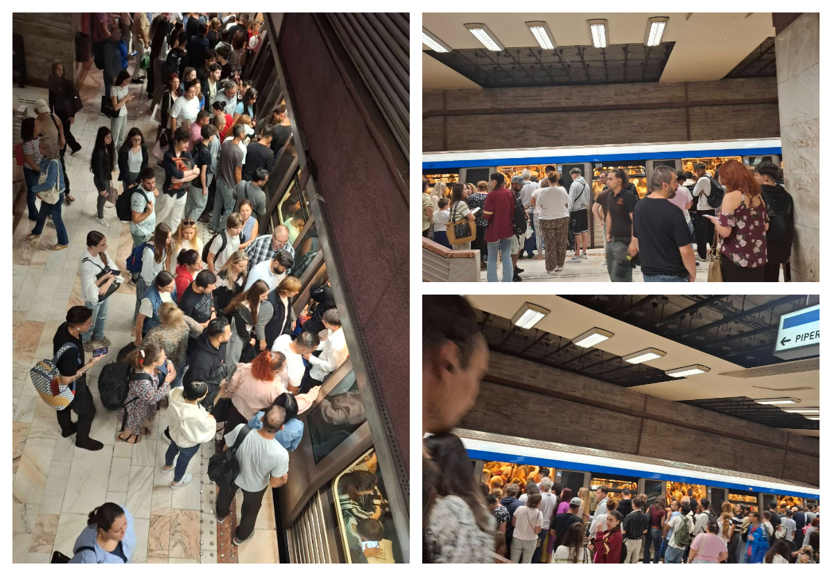 Haos la metrou joi dimineață. Circulația trenurilor, dată peste cap după ce o persoană a căzut pe șine