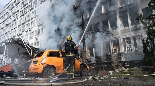 Atacuri rusești intense la Odesa și Kiev. Un marinar ucrainean a fost ucis pe o navă civilă