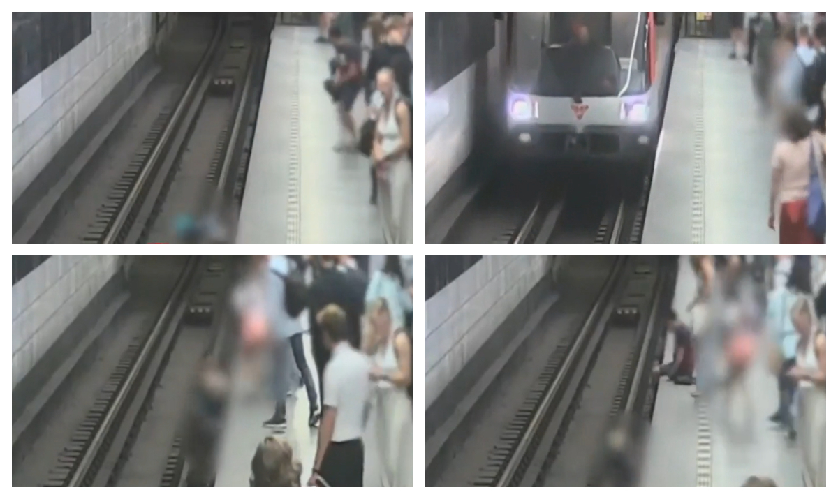 Clipe de panică la metrou. Un băiat de 7 ani a căzut pe șine chiar înainte ca trenul să intre în stație, IMAGINI ȘOCANTE