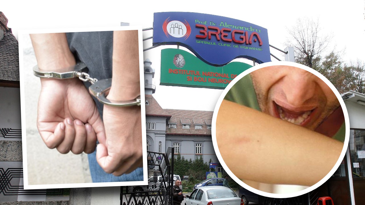 Polițist mușcat de un bărbat beat în timp ce încerca să-l încătușeze, în Sectorul 4. Agresorul a continuat să fie violent la spital