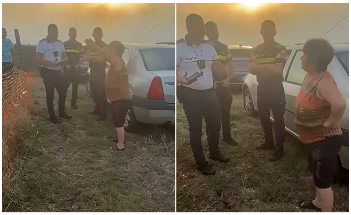 Primar din Olt, amendat și lăsat fără permis în timp ce se grăbea să ajungă la un incendiu care amenința casele oamenilor. Culmea, polițiștii nu au mișcat un deget pentru stingerea flăcărilor VIDEO