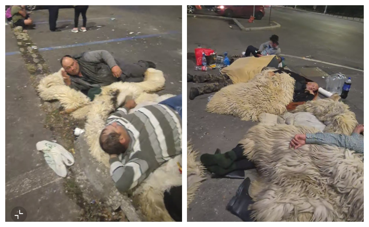 Protestul crescătorilor de animale continuă și miercuri. Ciobanii au dormit în Piața Victoriei