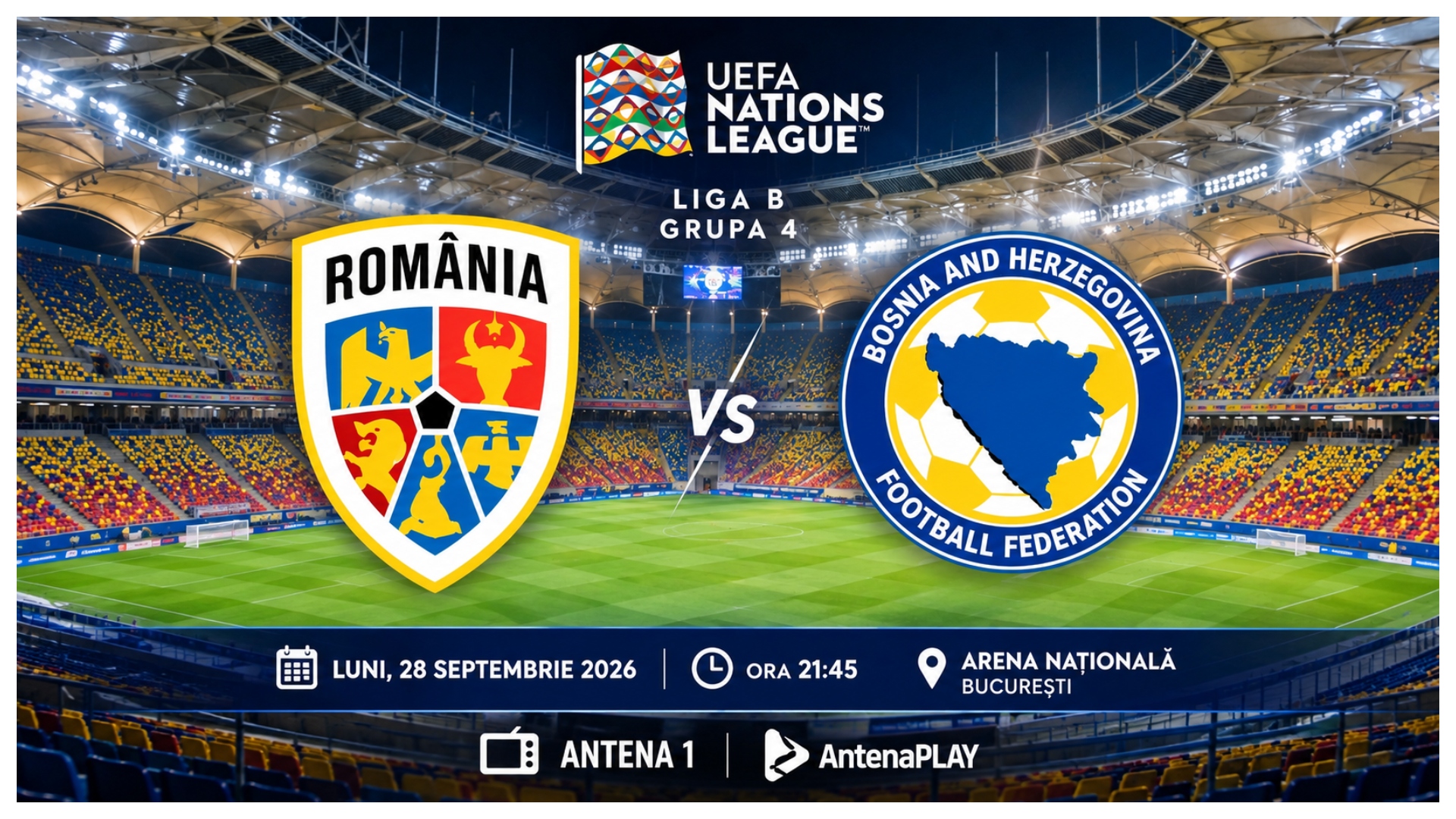LIVE România - Bosnia ONLINE VIDEO