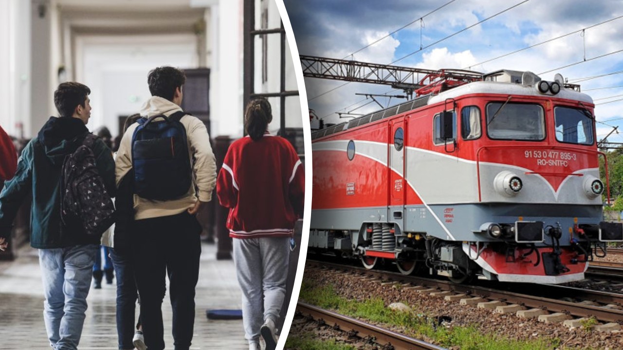 Transport gratuit cu trenul pentru elevi în anul școlar 2026 – 2027. Ce acte sunt necesare și ce se schimbă de la 1 octombrie