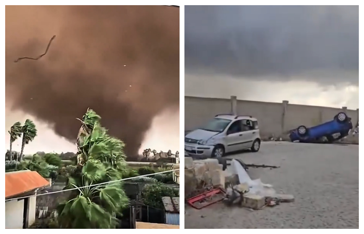 Tornade violente în orașul italian Marsala